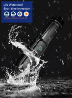 Linterna Potente LED Con Zoom Telescópico Recargable Por USB Compacta Y Portátil Para Hogar Con Luz Focused De Longitud De Alcance - details 5