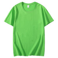 Camiseta De Algodón Pesada 220g Para Hombre Y Mujer Con Cuello Redondo Y Mangas Cortas En 8 Colores Sólidos Talla S-4XL - details 7