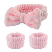 3Pcs Algodón Absorbente Espuma Cabezal Y Muñequera De Spa Para Lavado De Rostro Toalla De Maquillaje Bandas De Cabello Scrunchies Casual Unisex - details 10