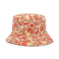 Sombrero De Buho De Panales Para Mujer 2024 Moda Impresión Floral Algodón Reversible Protección Solar Estilo Casual - details 8