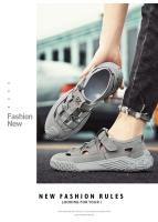 Zapatos De Cuero Para Hombre Verano Senderismo Al Aire Libre Transpirables Antideslizantes Resistentes Al Desgaste Con Malla Suaves Y Cómodos Sandalias Casuales Con Hebilla De Cierre - details 11