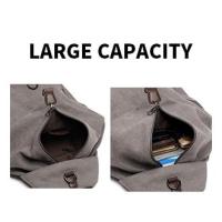 Mochila Vintage de Gran Capacidad para Mujer, Bolsa de Lona Antirrobo, Mochila Informal para Trabajo, Viajes Diarios - details 3