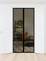 Nueva Cortina De Puerta Magnética Sin Perforar Para El Verano Insecto Repelente Malla Ventilación Automática Cierre De Pestaña Para Ventanas Y Puertas Del Hogar - details 1