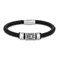 Pulsera Vikinga Vintage Con Runas Para Hombres Y Mujeres Hecha a Mano En Cuero Con 24 Runas Nórdicas Pulsera Escandinava De Amuleto Para Parejas Regalos - details 25