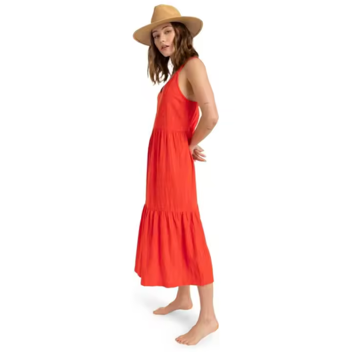 Vestido Roxy Waiting Line para mujer en color naranja - 1