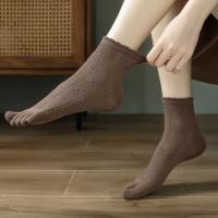 6 Pares De Calcetines Finos Para Verano Para Mujer Con Dedos Separados Media Pierna Deporte Algodón Poliéster Spandex - details 0