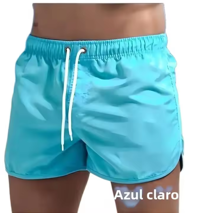 Nuevos 2024 Short De Baño Para Hombre Traje De Baño Sexy Deportivo Cortos De Natación Briefs Para Playa Shorts De Surfe - 1