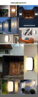 Luz Exterior LED Impermeable IP66 Sensor De Movimiento Luz De Pared Exterior Iluminación Exterior Lámpara De Pared Moderna - details 4