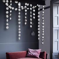 Decoraciones De Encaje Plateado Con Puntos Brillantes 2-Piezas 4m Para Bodas Crear Un Efecto De Brillo Y Vuelo - details 1