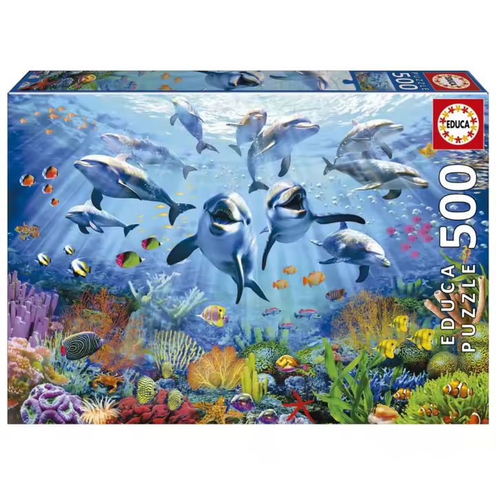 Puzzle 500  piezas Fiesta Bajo el Mar (Educa 19901) - 1