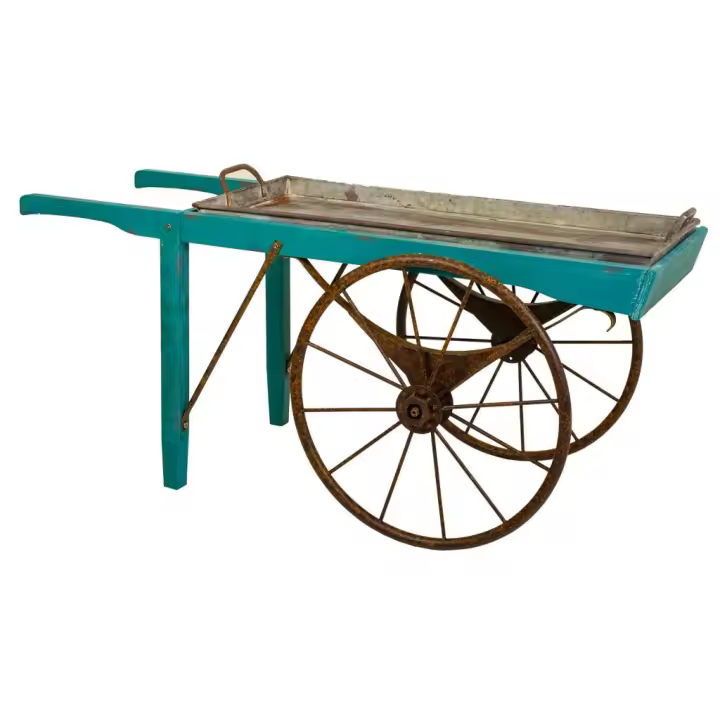 Carrito expositor de metal 145x65x70h cm - 1