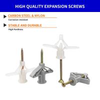Pack De 10 Tubos De Expansión De Avión Plástico Para Techo Placas De Gypsum Expansión De Pared Hueca Tornillo Con Anclaje 3.5*50 + Plug 8*50 Material Plástico - details 5