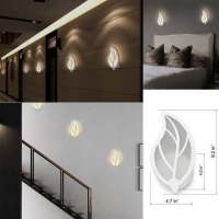 Aplique de pared de 10 W, Luz LED Moderna y encilla para interiores, para Escaleras, paillos, dormitorios, Salas de estar, Luz De Noche (Luz Cálida) - details 0