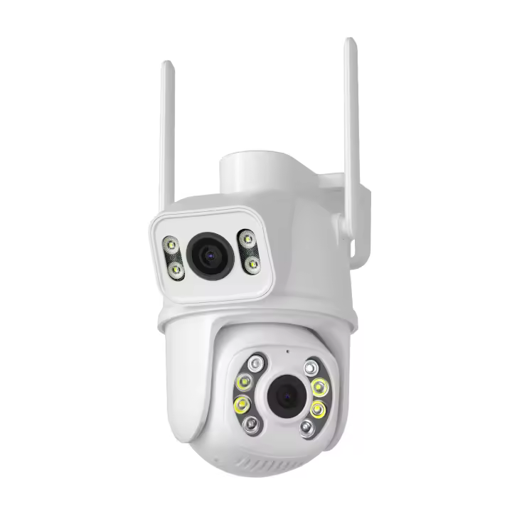 Cámara De Seguridad IP BESDER 4K Wifi Dual-Lens Detecta Humanos Visión Nocturna 8MP Exterior Sin Cable Cámara CCTV ICsee - 1
