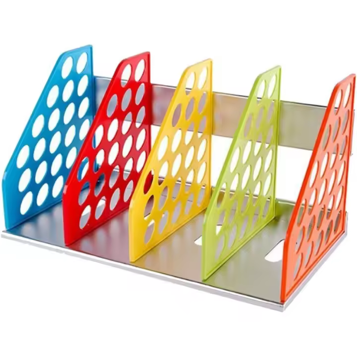 Carpeta Plegable de Metal con Cuatro Rejillas Estilo de Estudió para Estimular la Lectura - 1