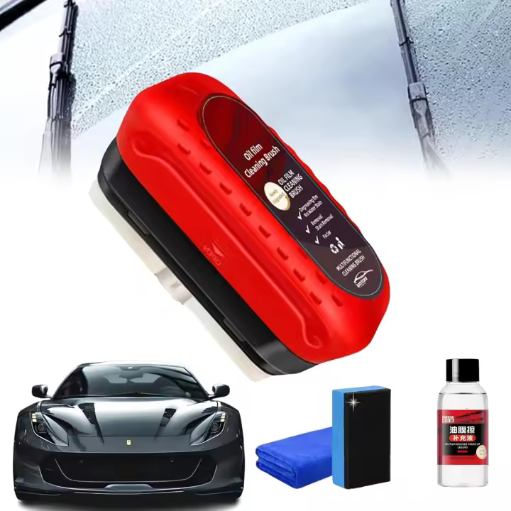 Limpiador de vidrios Invisposture, removedor de película de aceite automotriz, cepillo para parabrisas con revestimiento de vidrio mejorado 2025, tabla universal para limpiar vidrios, mejora la visibilidad en autos y camiones (1 unidad) - 1