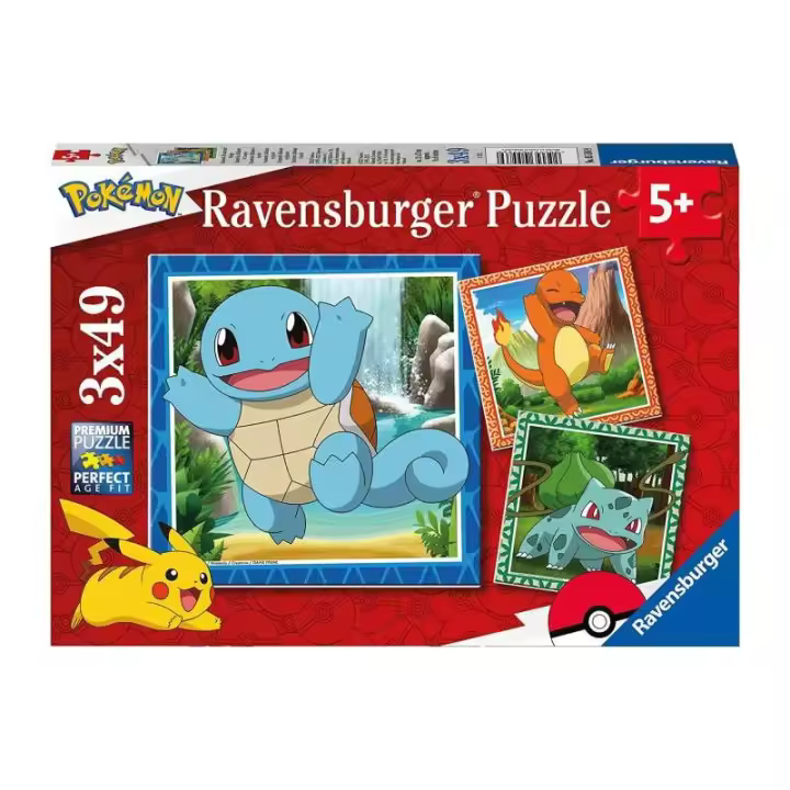 POKEMON PUZZLE 3X49 PIEZAS DE RAVENSBURGER - 1