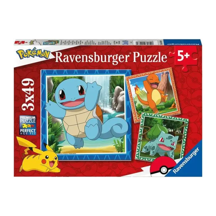 POKEMON PUZZLE 3X49 PIEZAS DE RAVENSBURGER - 1
