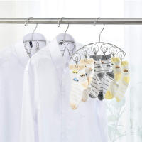 Rack De Secado De Ropa Con 32 Clip / 8 Clips Para Calcetines Y Ropa Interior Plegable Y Extensible Material PP - details 9