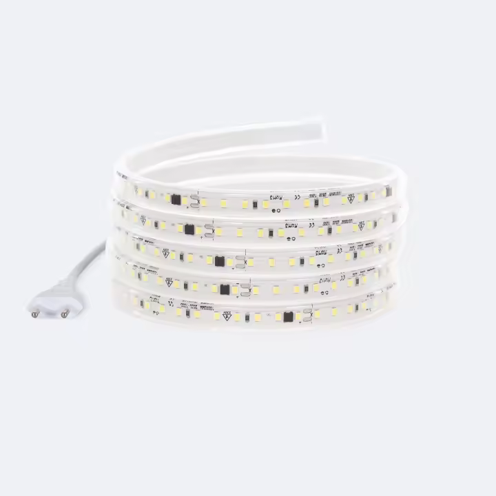 Tira LED Regulable 220V SMD2835 Autorectificada 120 LED/m 1000 lm/m Ancho 12 mm IP65 Corte 10 cm a Medida - 1