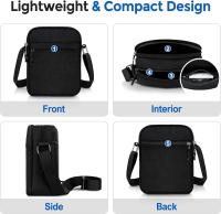 Bolso de hombro pequeño de Lona, Bolso bandolera ligero, Bolso Cruzado con múltiples bolsos de gran capacidad para hombre - details 2