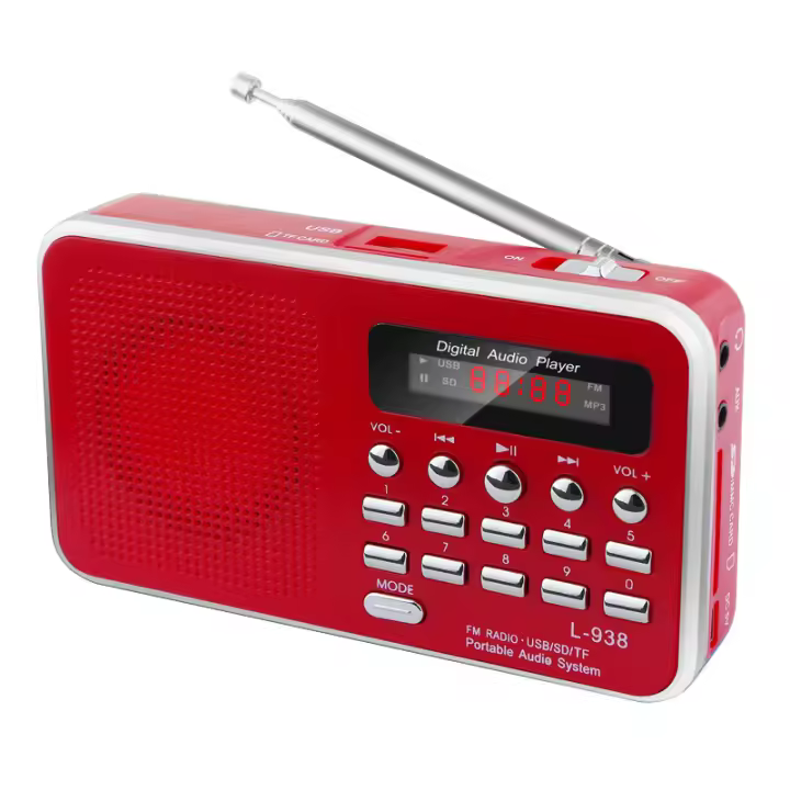 L-938 Mini Portable Digital FM Radio 3W Output Power / 1.5 Inch Display Screen / Support USB Drive - 1