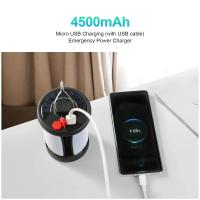 Lámpara De Camping LED Solar Recargable 4500mAh 1000LM Banco De Energía Plegable 6 Modos De Luz Para Camping Pesca - details 3