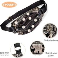 Elephant Women's Crossbody Bag-Elegant Men's Handbag-Nylon Crossbody Bag-Crossbody Bag for - details 2