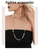 Collar simple de la Flor DE LA Perla de la imitación de las mujeres - details 6
