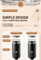 Máquina De Café Expreso Portátil Sin Cable Pequeña Y Recargable Para Viajes Camping RV Senderismo Oficina Capacidad 5-10 Tazas - details 8