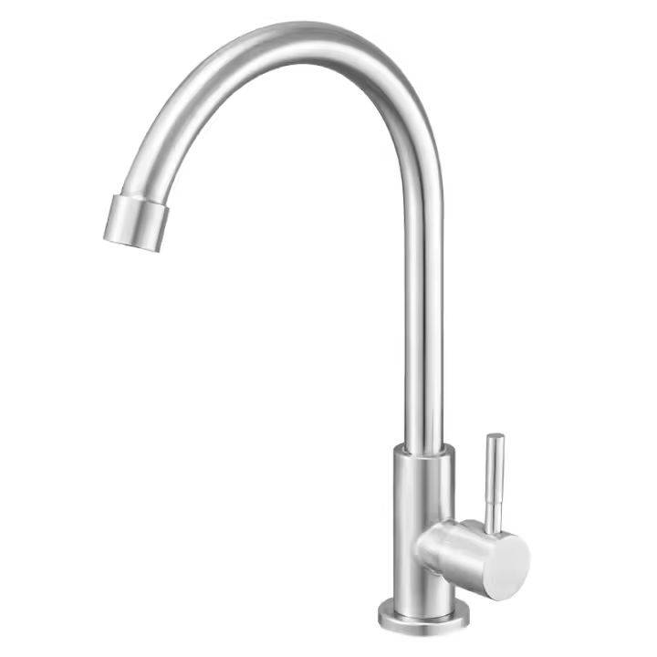 Grifo de Maple inoxidable solo Grifo de Agua fría baño Grifo vertical de Agua de Cocina - 1