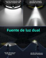 Linterna Frontal LED XPG+COB Con Zoom Recargable USB Y Batería 18650 Para Camping Pesca Y Actividades Al Aire Libre - details 3