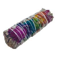 Pack Sahumerio para Quemar con Sangre de Dragón, Romero, Salvia Blanca, Ruda, Trenza, Yerba Santa y Flores de Colores - details 2