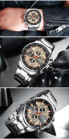 Reloj De Pulsera Deportivo Para Hombre CURREN Lujo Marca Nueva Cronógrafo Resistente Al Agua Con Fecha Relogio Masculino De Cuarzo - details 14