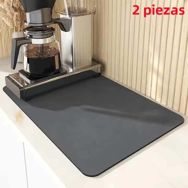 Alfombra De Cocina Grande Absorbente Y Antideslizante Alfombrilla De Secado Rápido Para Baño Y Mesa Material De Diatomeas Ecológico - 1