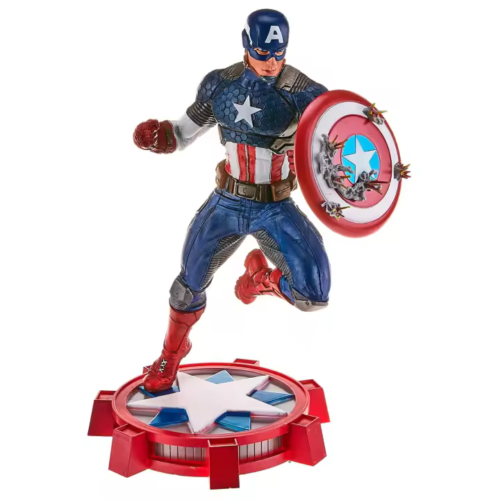 Estatua diorama Capitan America Marvel NOW! 23cmFigura  Coleccionable - Idea de Regalo- Mercancia Oficial - Juguetes para Niños y Adultos - Movies Fans - Muñeco para Coleccionistas y Exposición - 1