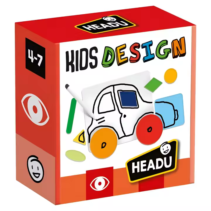 KIDS DESIGN - Marca HEADU - Juego Infantil Educativo - Creatividad Desde Pequeños - 1