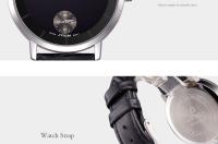 Reloj De Cuarzo Para Hombre SINOBI Original Con Correa De Cuero Moda Y Diseño Simple Resistentes Al Choque Y Al Agua - details 12