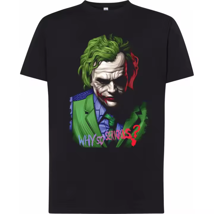 Camiseta Joker - | Algodón | Manga Corta y Manga Larga - Tejido tubular, sin costuras laterales. - Punto liso - 1