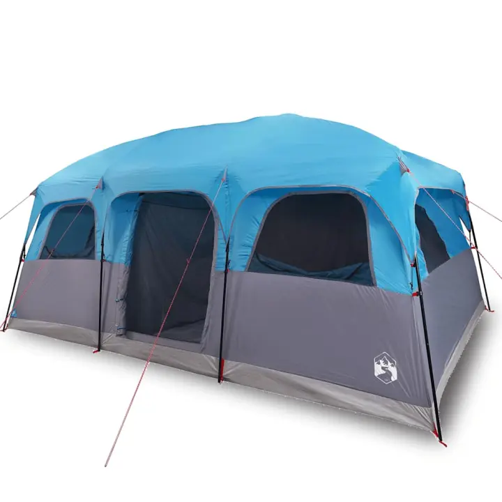 vidaXL Tienda de campaña familiar para 9 personas impermeable azul - 1