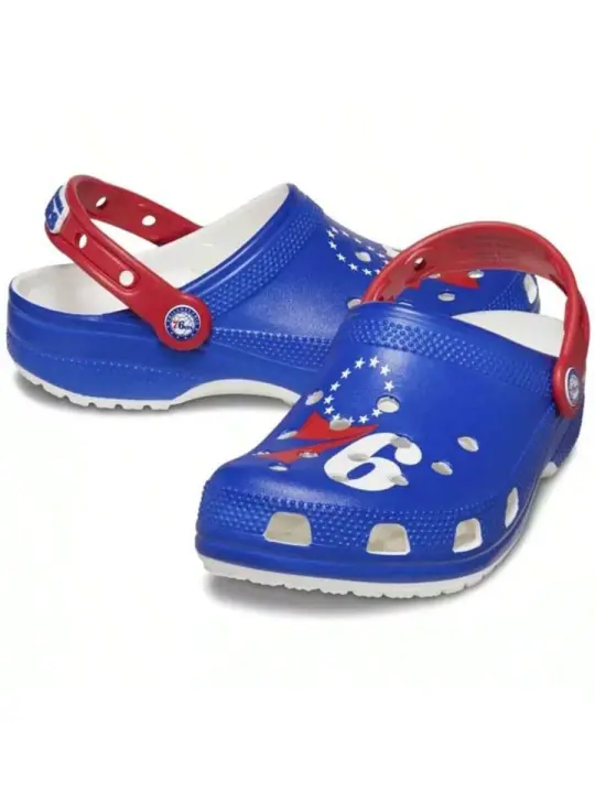 NBA Philadelphia 76ers Classic Clog U de Crocs, comodidad y estilo en cada paso. Diseño ergonómico, ideal para el día a día y actividades al aire libre. - 1
