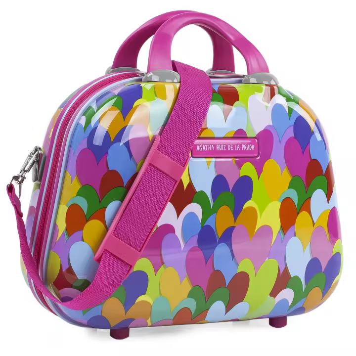 Agatha Ruiz De La Prada - Neceser Viaje - Neceser De Viaje Mujer Rígido - Neceser Mujer - Neceser Viaje Mujer De Material Ligero Y Resistente. Estuche Maquillaje Mujer Rígido Juvenil, Material Resistente Y Ligero. 131135 - 1