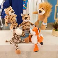 Muñeco De Peluche Realista León Mono Elefante Gacela Zorro Zorro Fox Animales Del Bosque Juguetes Para Niños Regalo De Cumpleaños - details 18