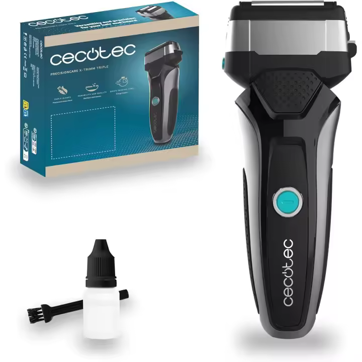 Cecotec Máquina de Cortar la Barba Inalámbrica, Afeitadora Laminar PrecisionCare X-Trimm - 1