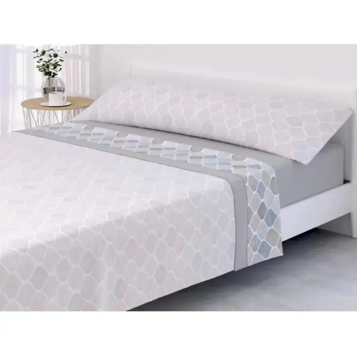 ANGAMA TEXTIL  ALD HOME®️ Colección Verano - Juego de 3 Piezas microfibra 100% poliéster,Sábana bajera ajustable,tacto suave calidad excelente, Elegantes. - 1