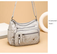 Bolso de hombre para Mujer, de Piel sintética, con textura de gran capacidad, moda, sencillo, para Madres de Mediana Edad. - details 18