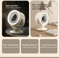 Ventilador portátil de pared para exteriores, para el hogar, dormitorio, escritorio, mini ventilador con cabezal móvil, carga USB, ventilador de mesa - details 1