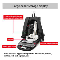 Bolsa De Viaje Para Motocicleta Expandible Impermeable De Gran Capacidad Con Compartimento Para Laptop Y Casco Bolsa De Hombro Para Ciclismo - details 11