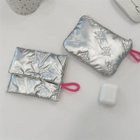 Bolso De Mano En Miniatura De Plástico PU Con Cierre De Cremallera Estilo Fashion Para Mujer Geométrico Para Almacenar Monedas Maquillaje Llaveros Labiales Cable De Auriculares Y Datos - details 5