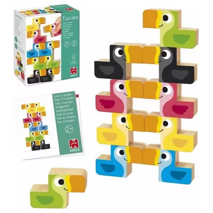 Juego de madera Toucan Stacking Juego de apilar Goula - 1